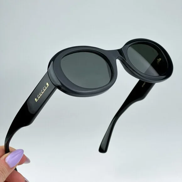Gucci GG1587S 001 BRAND NEW Sunglasses Black Grey Unisex Oval Gucci | Accessories | Brand New Gucci Gg587s 01 Black Grey  main image 3